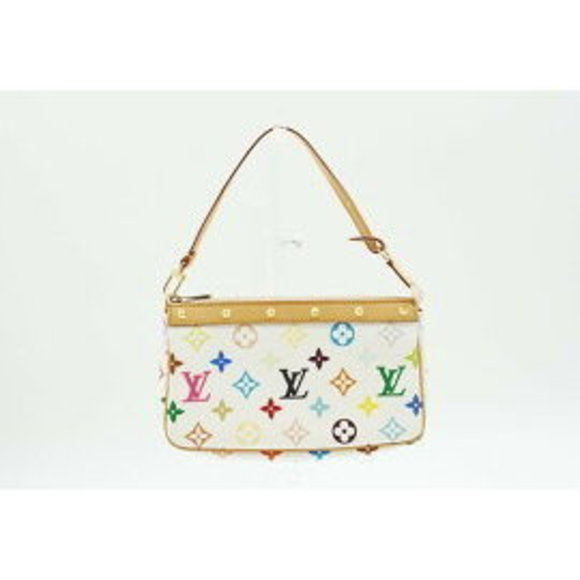 Louis Vuitton Pochette Accessoires Accessory Pouch Multicolor Bron White - Picture 1 of 3